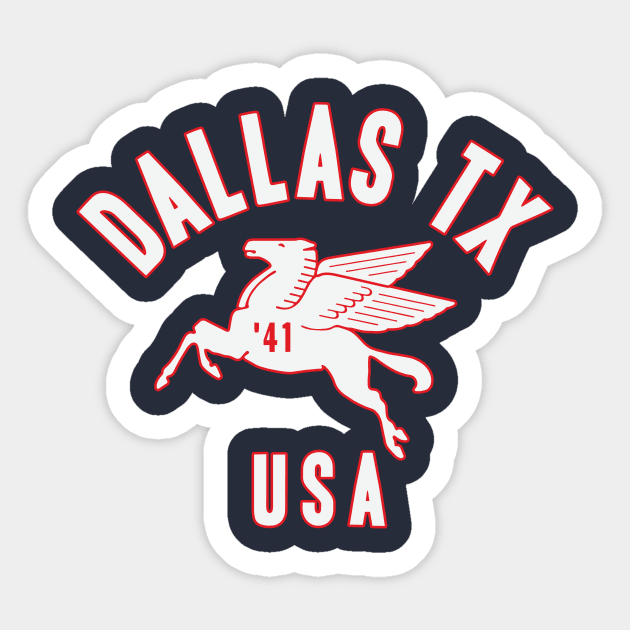 Dallas TX USA Sticker by Nick Quintero